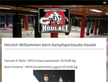 Tablet Screenshot of kampfsportstudio-houlali.com